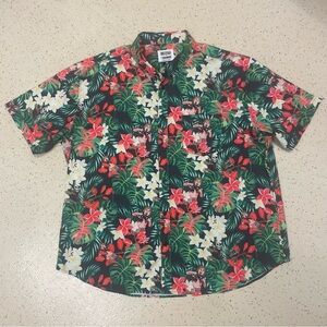 RSVLTS The Goonies Truffle Shuffle Kunuflex Floral Short Sleeve Shirt 3XL